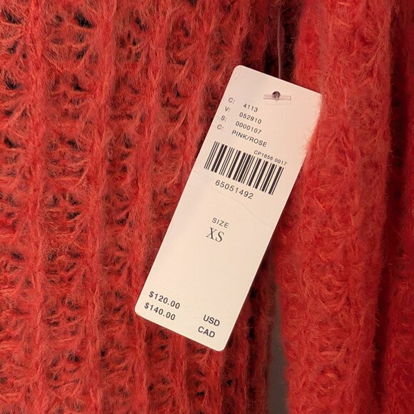 Anthropologie orange-pinkish Sweater, Size XS (NWT) - Picture 4 of 4